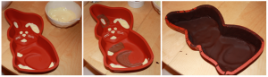 Lapin en chocolat - step by step